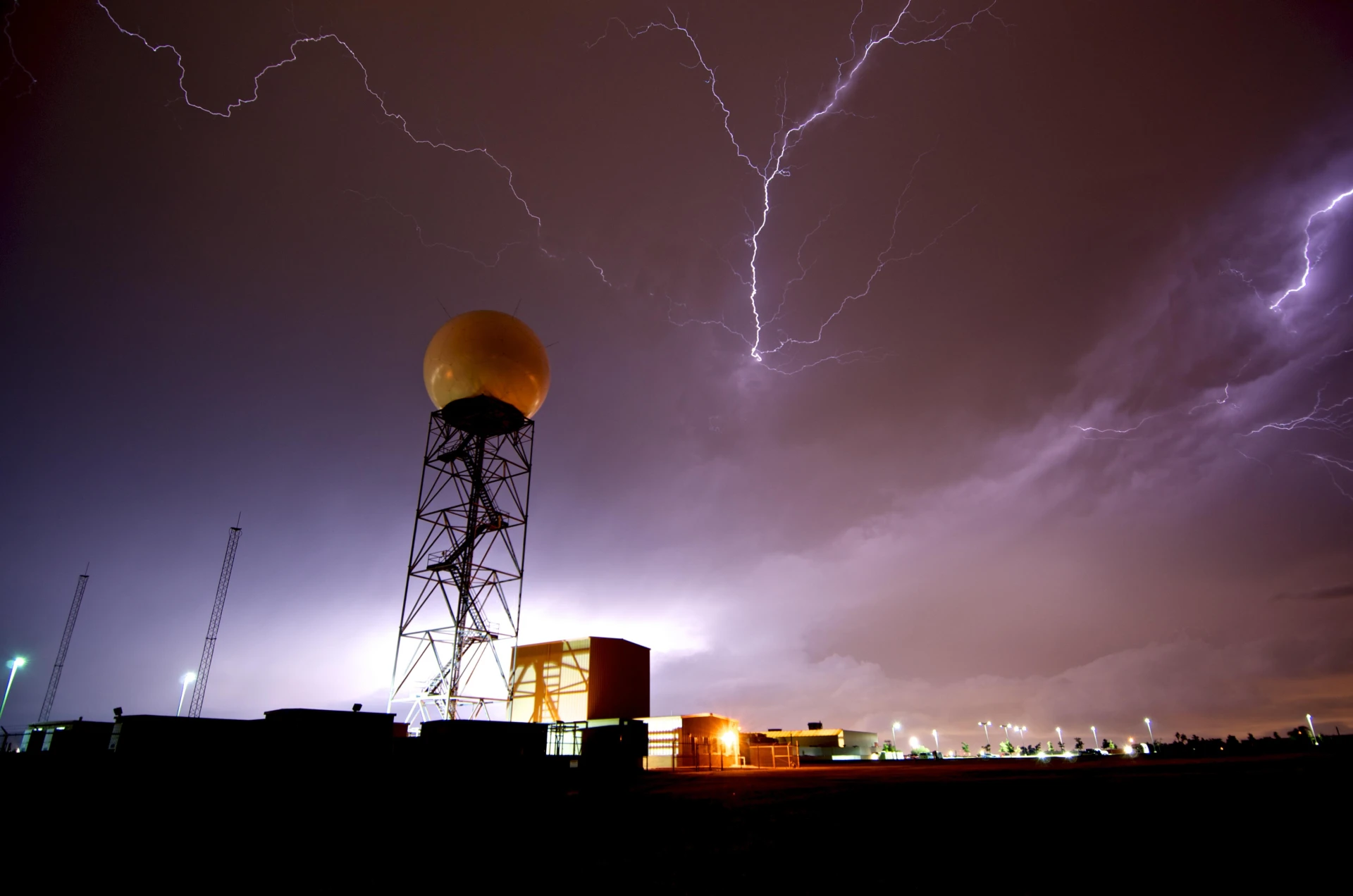 Thunderstorm on the beach